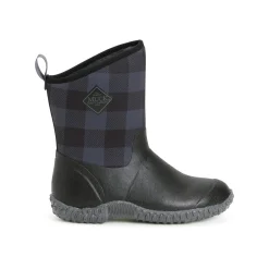 Muck Boots Muckster II Mid Womens Wellington - Black/Grey Plaid