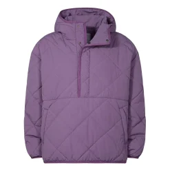 Nanford Womens Oversized Shower Resistant Diamond Quilted Jacket - Orchid