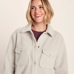 Nayla Womens Long Shacket - Warm Cloud