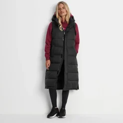 Newall Womens Long Padded Gilet - Black