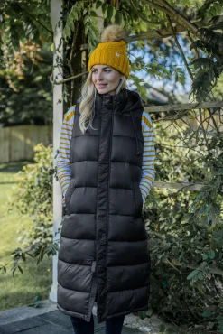 Newall Womens Long Padded Gilet - Black