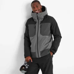 Nitehawk Mens Ski Jacket - Steel Grey/Soot Grey/Black
