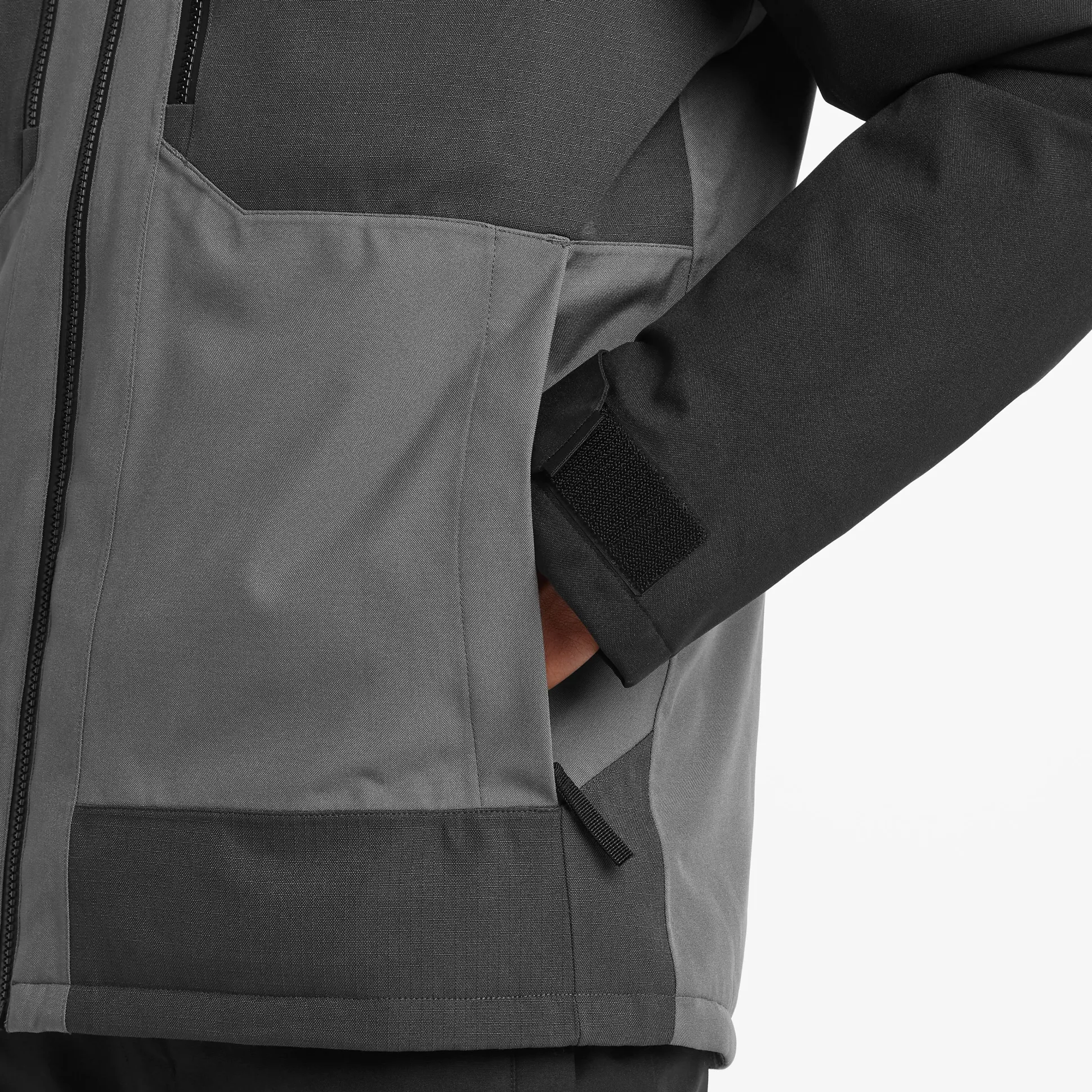 Nitehawk Mens Ski Jacket - Steel Grey/Soot Grey/Black