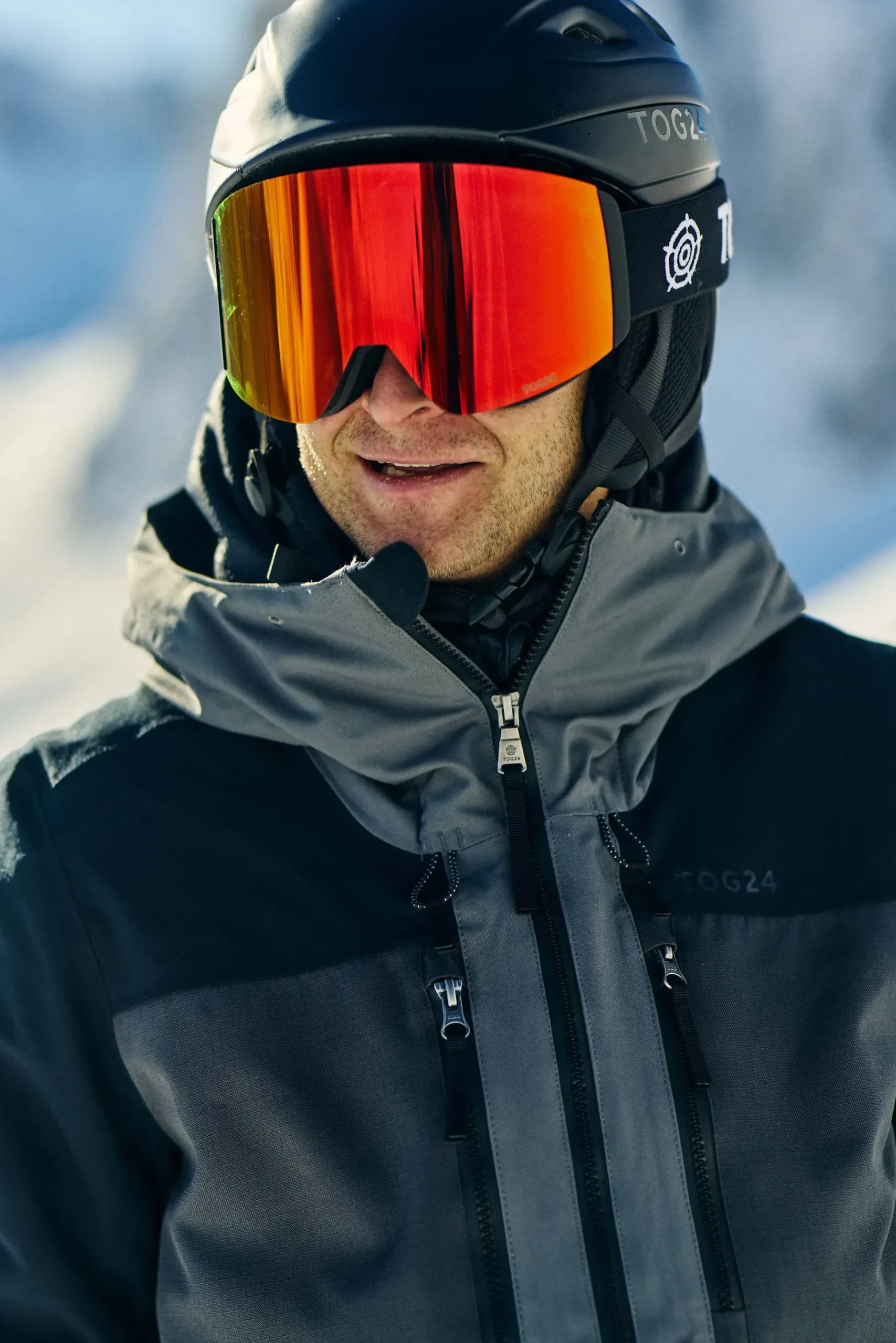 Nitehawk Mens Ski Jacket - Steel Grey/Soot Grey/Black