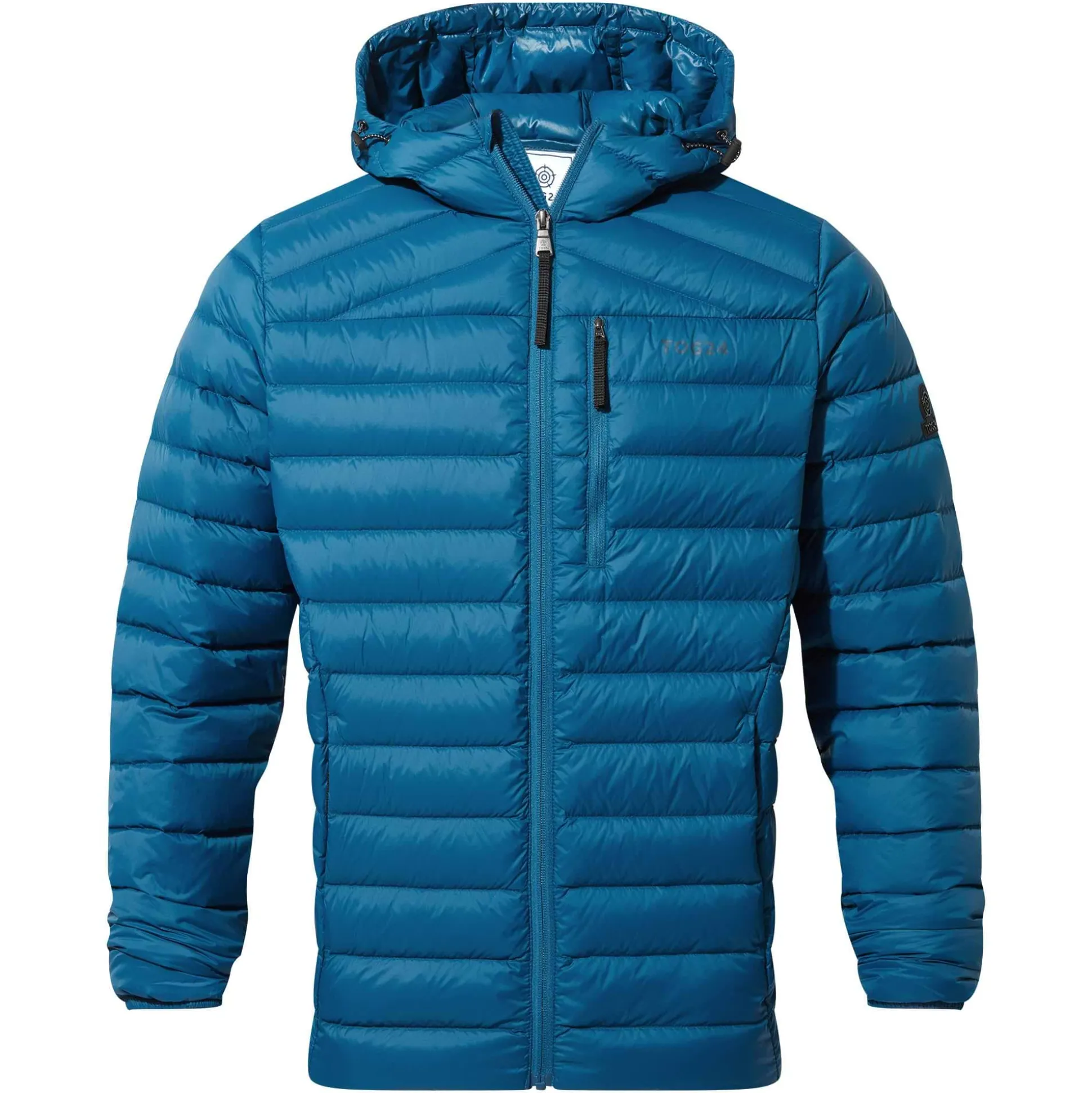 North Mens RDS Certified Down Hooded Jacket - Marine Blue