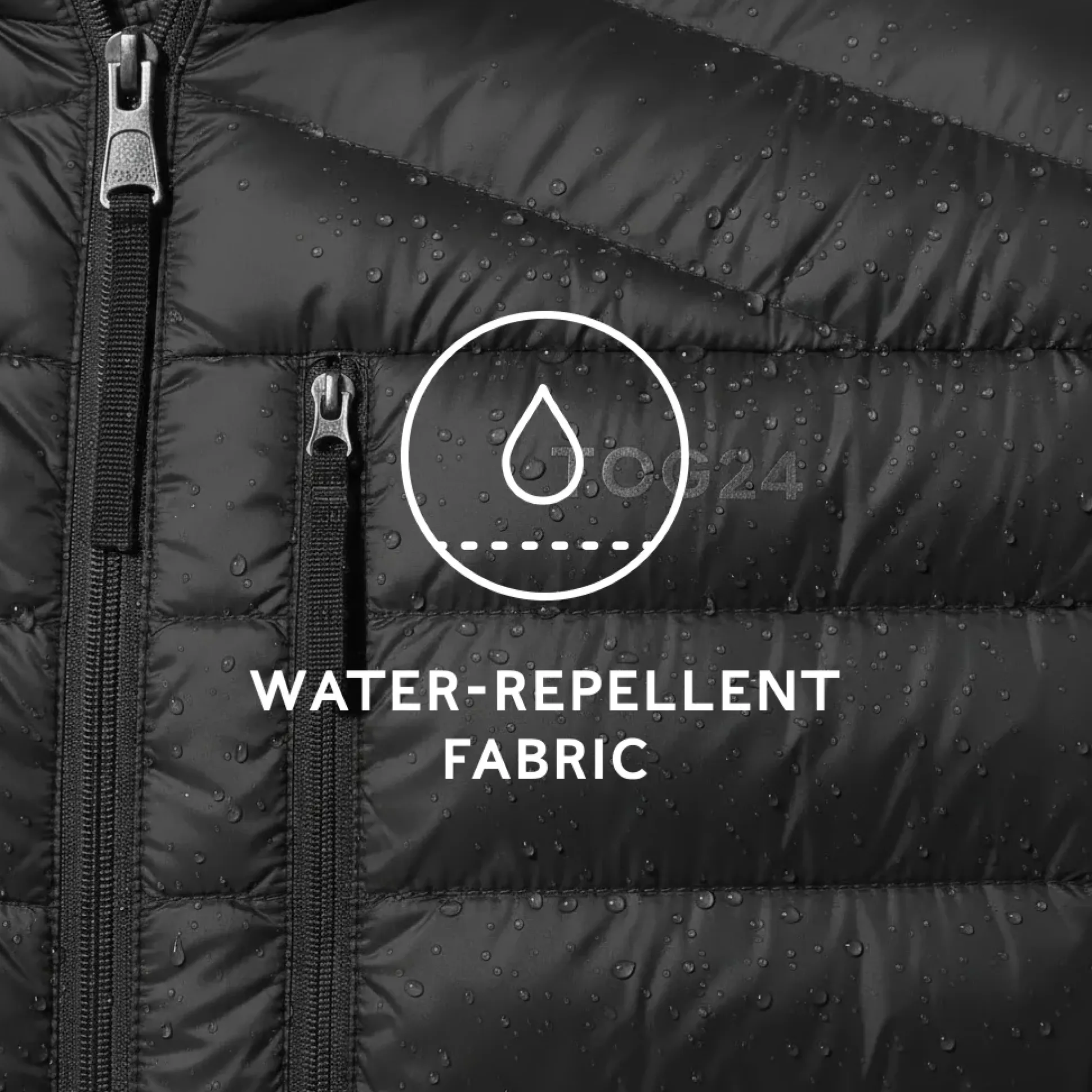 North Mens RDS Certified Down Jacket - Black