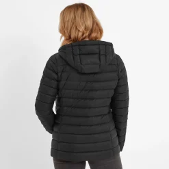 North Womens RDS Certified Down Hooded Jacket - Black
