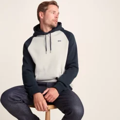 Noston Mens Supersoft Raglan Hoody - Dark Indigo