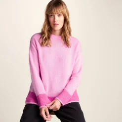 Odette Womens Soft Touch Knit Jumper - Sandy Pink