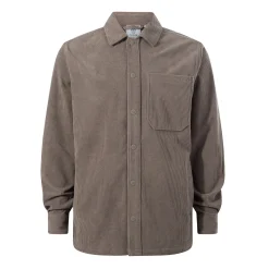 Olson Mens Chunky Corduroy Shacket - Ash Brown