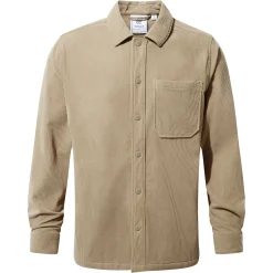 Olson Mens Chunky Corduroy Shacket - Walnut