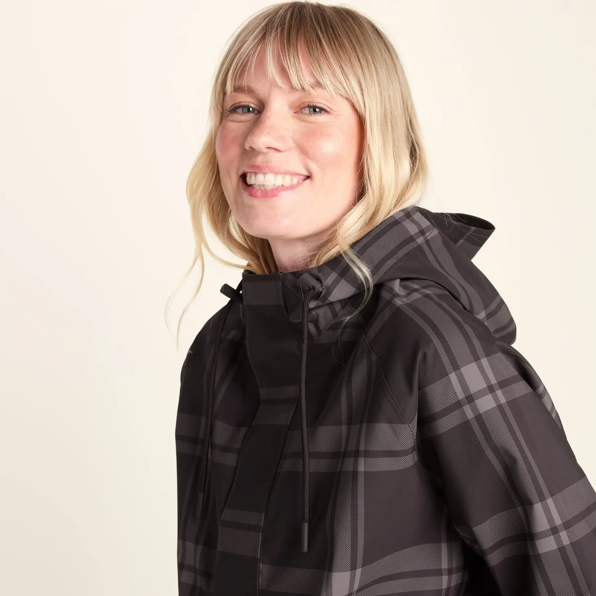 Ortega Womens Checked Waterproof Coat - Chocolate Brown