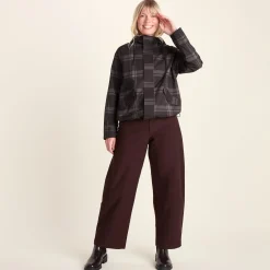 Ortega Womens Checked Waterproof Coat - Chocolate Brown
