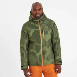 Palisade Mens Ski Jacket - Khaki Pixel Camo