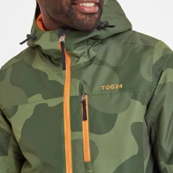 Palisade Mens Ski Jacket - Khaki Pixel Camo