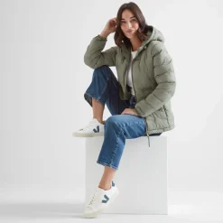 Palmer Womens Shower Resistant Insulated Jacket - Faded Khaki