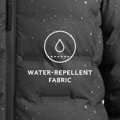 Palmer Womens Shower Resistant Insulated Jacket - Washed Black
