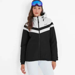 Panorama Womens Ski Jacket - Black/Optic White