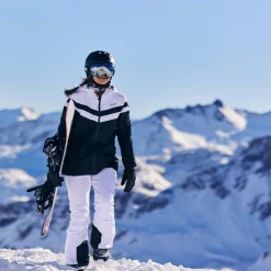 Panorama Womens Ski Jacket - Black/Optic White