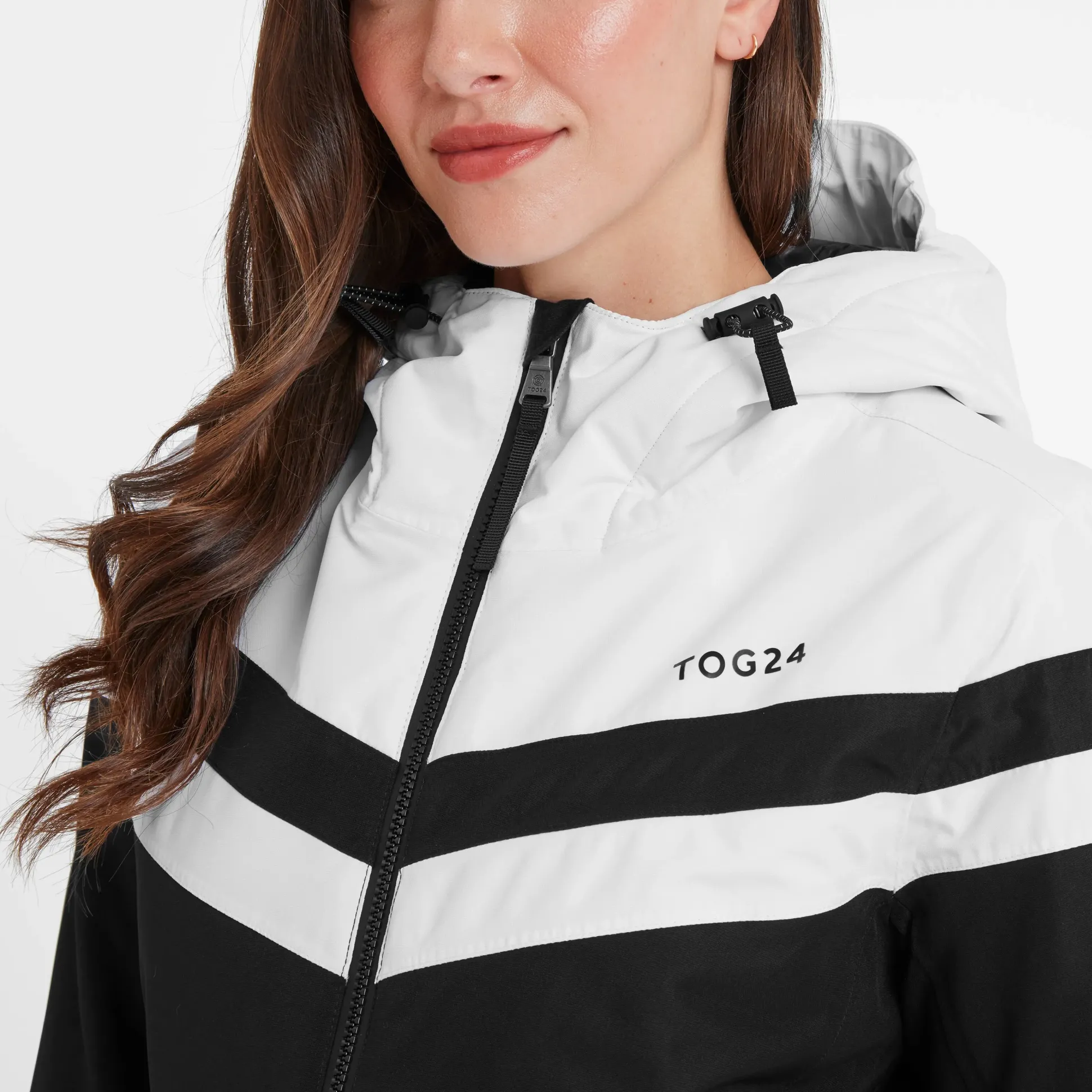 Panorama Womens Ski Jacket - Black/Optic White