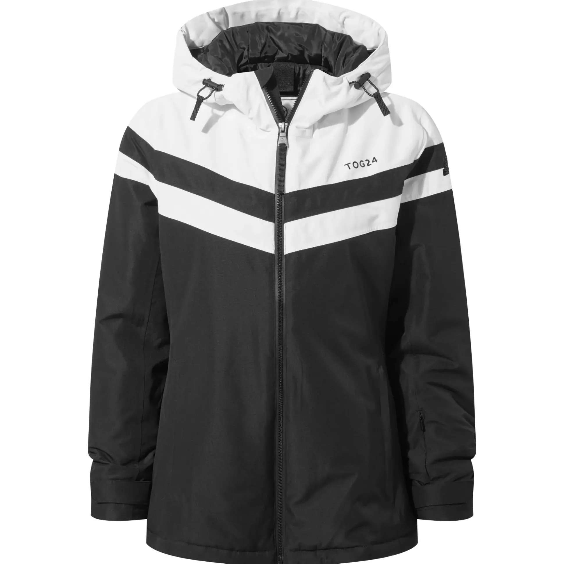 Panorama Womens Ski Jacket - Black/Optic White