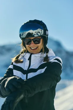 Panorama Womens Ski Jacket - Black/Optic White