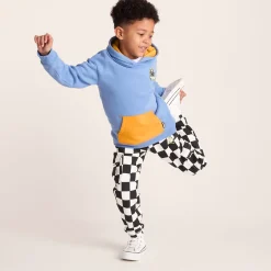 Polypay Kids Shaun the Sheep Sweat Pant - Black Woolly Checkerboard