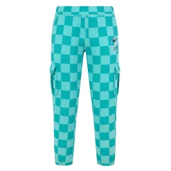 Polypay Kids Shaun the Sheep Sweat Pant - Spearmint/Bubblegum Checkerboard