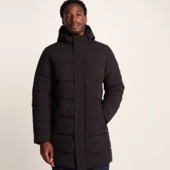 Preece Mens Long Shower Resistant Insulated Jacket - Black