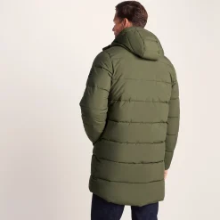 Preece Mens Long Shower Resistant Insulated Jacket - Khaki