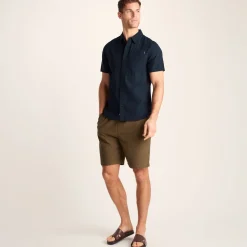 Preston Mens 100% Cotton Supersoft Short Sleeve Shirt - Indigo