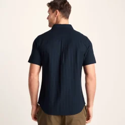 Preston Mens 100% Cotton Supersoft Short Sleeve Shirt - Indigo