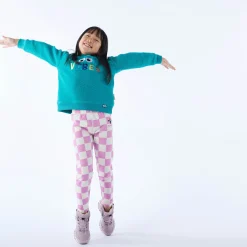 Racka Kids Shaun the Sheep Legging - Pink Woolly Checkerboard
