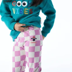 Racka Kids Shaun the Sheep Legging - Pink Woolly Checkerboard