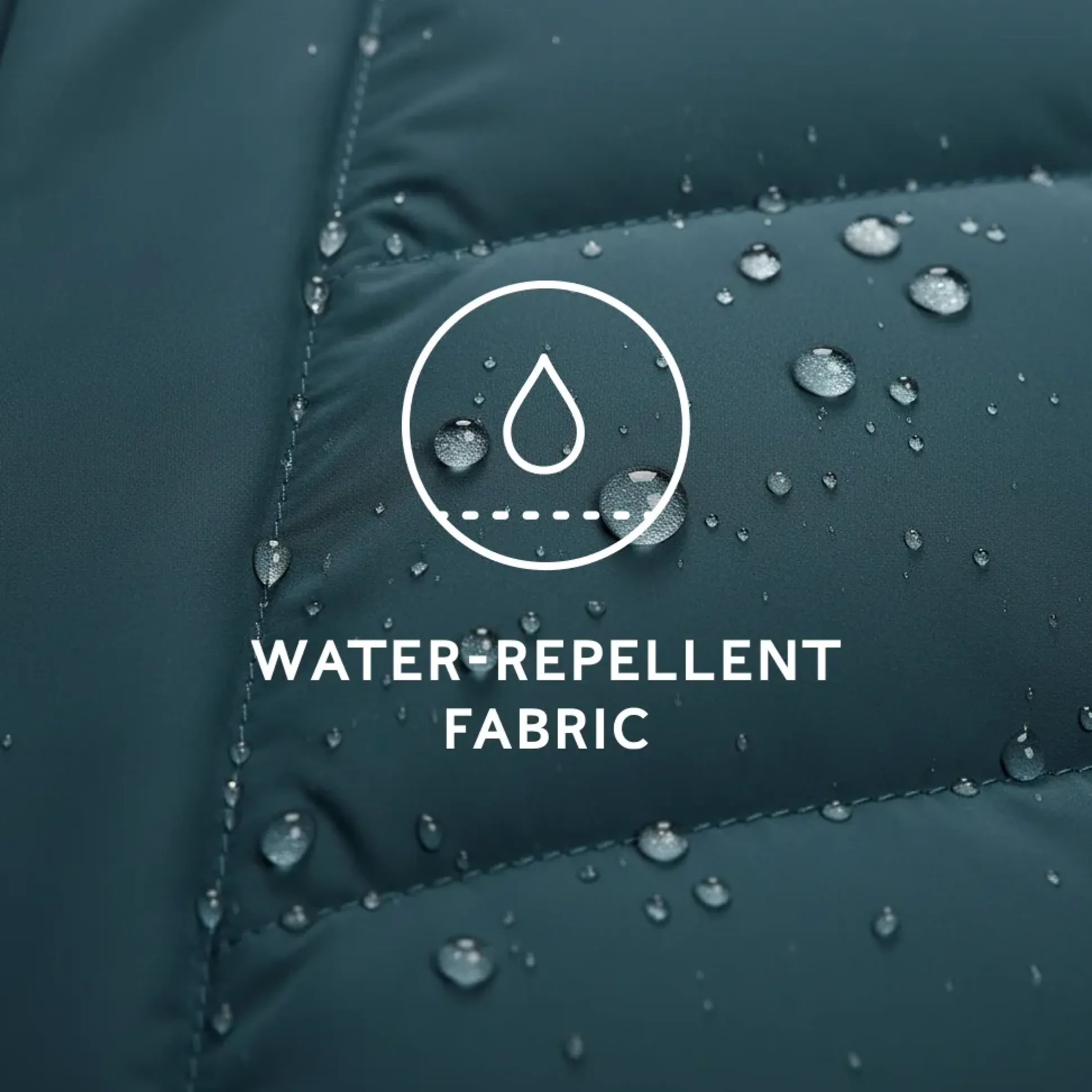 Raleigh Luxe Womens Long Shower Resistant Down Insulated Jacket - Petrol Green