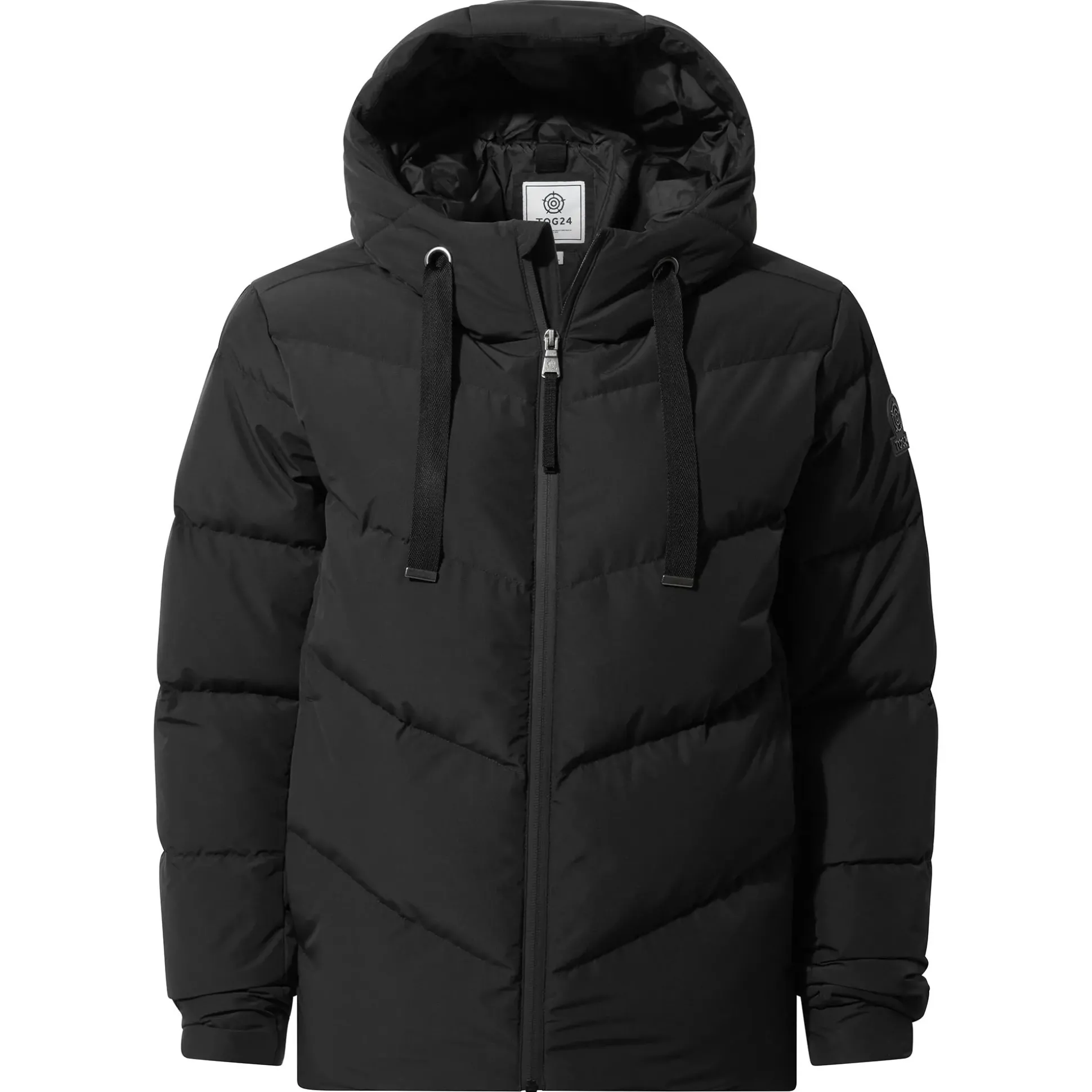Raleigh Luxe Womens Shower Resistant Down Insulated Jacket - Black