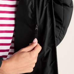 Raleigh Luxe Womens Shower Resistant Down Insulated Jacket - Black
