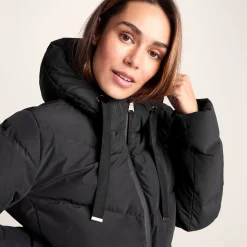 Raleigh Luxe Womens Shower Resistant Down Insulated Jacket - Black