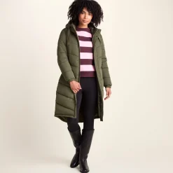 Raleigh Womens Long Insulated Jacket - Khaki