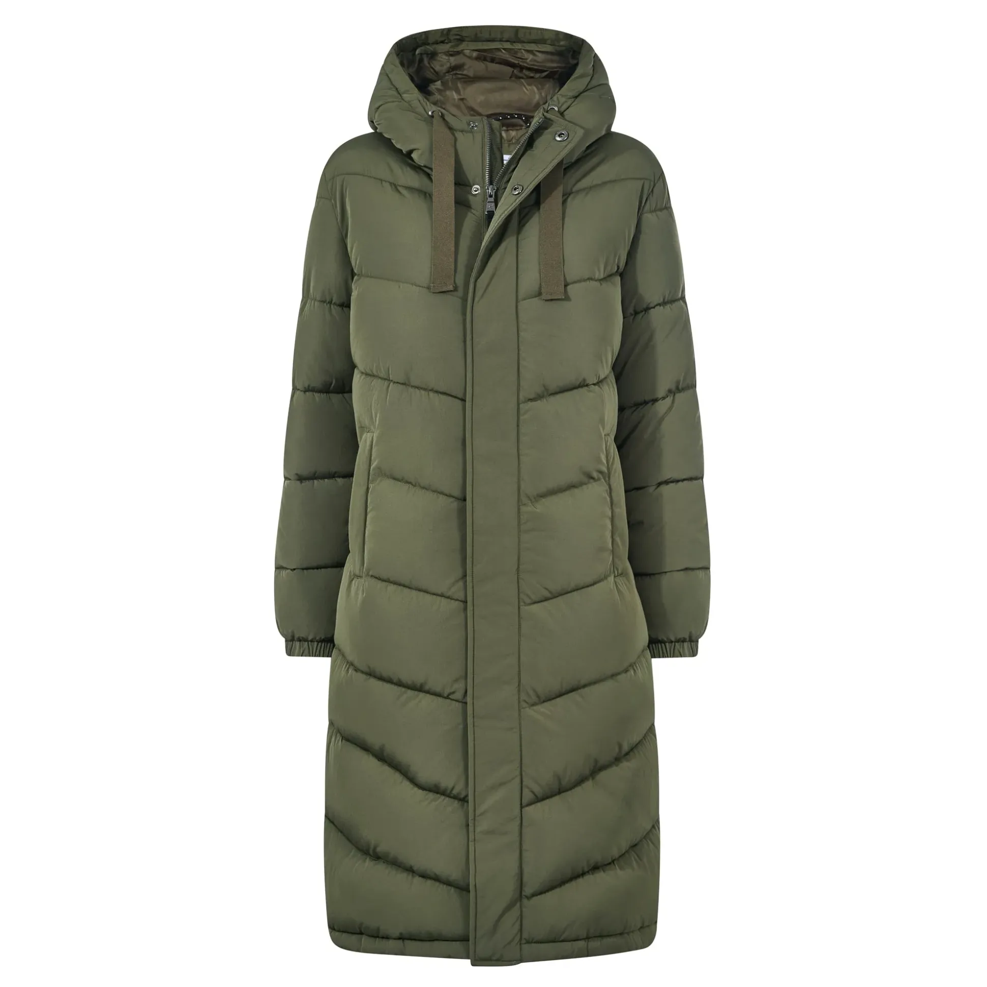 Raleigh Womens Long Insulated Jacket - Khaki