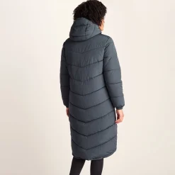 Raleigh Womens Long Insulated Jacket - Washed Blue