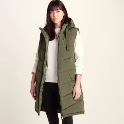 Ranskill Womens Long Insulated Gilet - Khaki