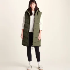 Ranskill Womens Long Insulated Gilet - Khaki