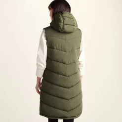 Ranskill Womens Long Insulated Gilet - Khaki
