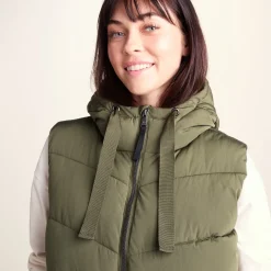 Ranskill Womens Long Insulated Gilet - Khaki