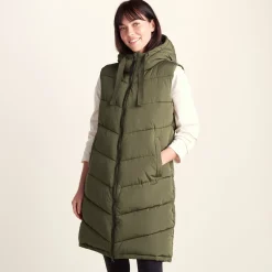 Ranskill Womens Long Insulated Gilet - Khaki