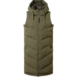 Ranskill Womens Long Insulated Gilet - Khaki