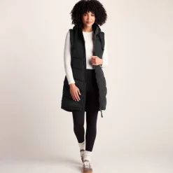 Ranskill Womens Long Insulated Gilet - Washed Black