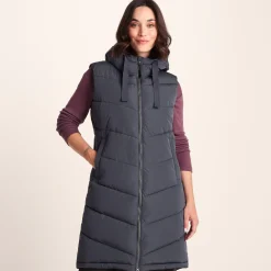 Ranskill Womens Long Insulated Gilet - Washed Blue