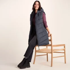Ranskill Womens Long Insulated Gilet - Washed Blue